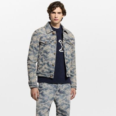 루이비통 남성 데님 자켓 - Louis vuitton Mens Denim Jacket - lvc12902x