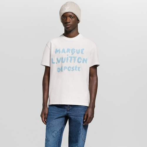 루이비통 남성 라운드 반팔 티셔츠 - Louis vuitton Mens Round Tshirt - lvc12923x