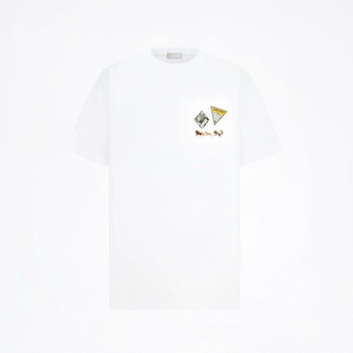 디올 남성 라운드 반팔 티셔츠 - Dior Mens Round Tshirt - dic12935x