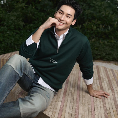 디올 남성 기모 집업 맨투맨 - Dior Mens Zip-up Tshirts - dic13005x