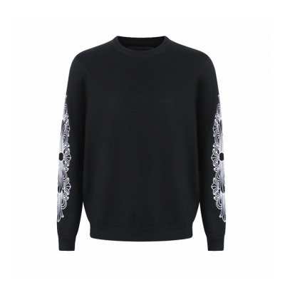 크롬하츠 남성 라운드 니트웨어 - Chrom hearts Mens Round Knitwear - chc13006x