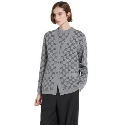 구찌 여성 브이넥 가디건 - Gucci Womens V-neck Cardigan - guc13062x
