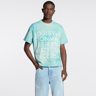 루이비통 남성 라운드 반팔 티셔츠 - Louis vuitton Mens Round Tshirt - lvc13104x