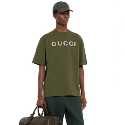 구찌 남성 라운드 반팔티 - Gucci Mens Round Tshirt - guc13119x