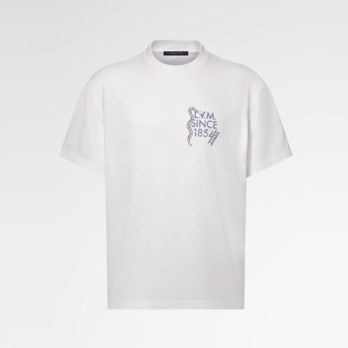 루이비통 남성 라운드 반팔 티셔츠 - Louis vuitton Mens Round Tshirt - lvc13120x