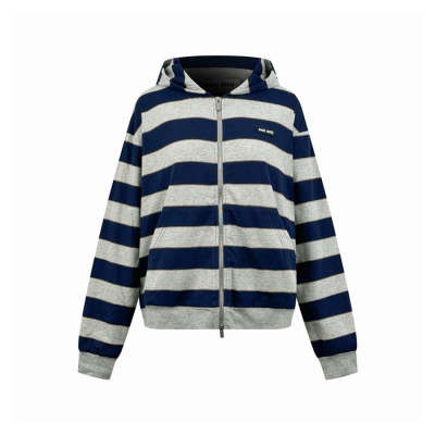 미우미우 여성 집업 후드티 - Miumiu Womens Zip-up Hooded - mic13122x