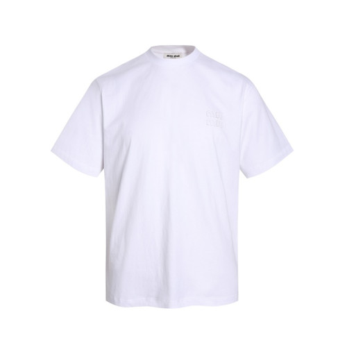 미우미우 남성 라운드 반팔 티셔츠 - Miumiu Mens Round Tshirt - mic13127x