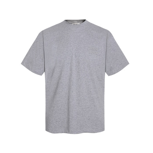 미우미우 남성 라운드 반팔 티셔츠 - Miumiu Mens Round Tshirt - mic13128x