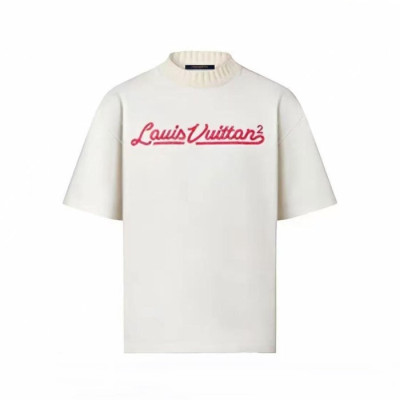 루이비통 남성 라운드 반팔 티셔츠 - Louis vuitton Mens Round Tshirt - lvc13144x