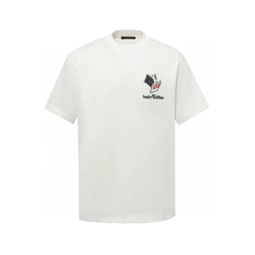 루이비통 남성 라운드 반팔 티셔츠 - Louis vuitton Mens Round Tshirt - lvc13175x