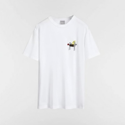 디올 남성 라운드 반팔 티셔츠 - Dior Mens Round Tshirt - dic13187x