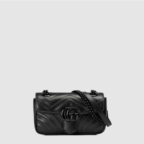 구찌 여성 GG 마몽 스몰 숄더백 - Gucci Womens GG Marmont Small Shoulder Bag - gub13259x