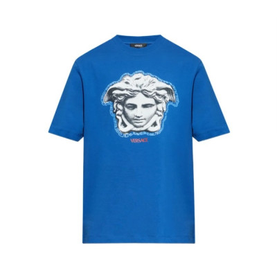 베르사체 남성 반팔 티셔츠 - Versace Mens Round Tshirts - vec13202x