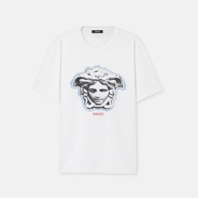 베르사체 남성 반팔 티셔츠 - Versace Mens Round Tshirts - vec13203x