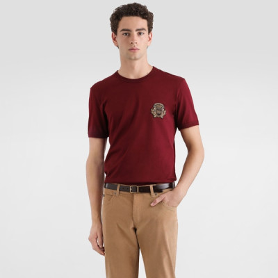 돌체앤가바나 남성 라운드 반팔 티셔츠 - Dolce&Gabbana Mens Round Tshirt - doc13301x