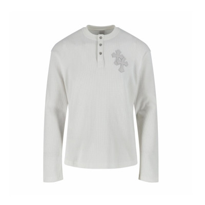 크롬하츠 남성 라운드 긴팔티 - Chrome Hearts Mens Round Tshirt - chc13372x