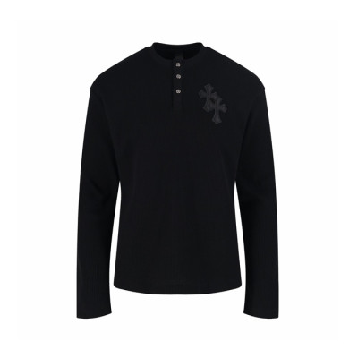 크롬하츠 남성 라운드 긴팔티 - Chrome Hearts Mens Round Tshirt - chc13373x