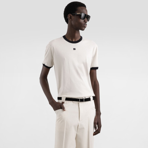 돌체앤가바나 남성 라운드 반팔 티셔츠 - Dolce&Gabbana Mens Round Tshirt - doc13384x