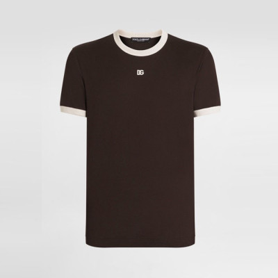 돌체앤가바나 남성 라운드 반팔 티셔츠 - Dolce&Gabbana Mens Round Tshirt - doc13385x