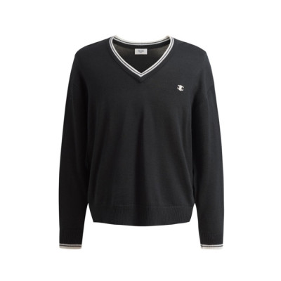 셀린느 남성 브이넥 스웨터 - Celine Mens V-neck Sweater - cec13390x