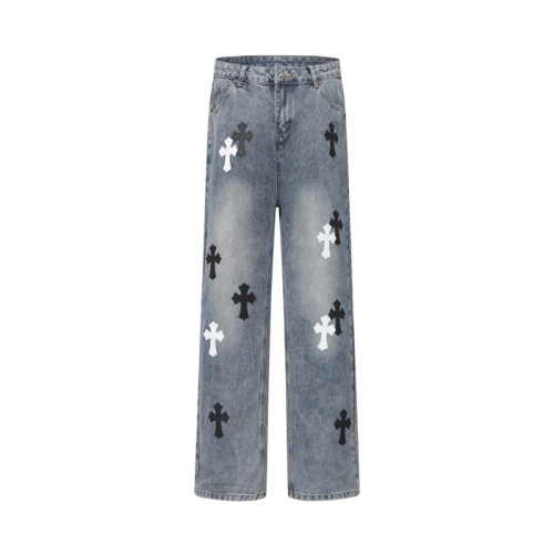 크롬하츠 남성 트렌디 청바지 - Chrom Hearts Mens Trendy Jeans - chc13392x
