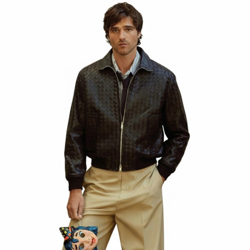 보테가 베네타 남성 가죽 자켓 - Bottega veneta Mens Leather Jackets - bvc13385x