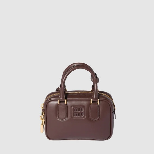 미우미우 여성 아르카디 가죽 백 - Miumiu Womens Arcadi Leather Bag - mib13354x