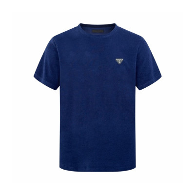 프라다 남성 라운드 반팔티 - Prada Mens Round Tshirt - prc13404x