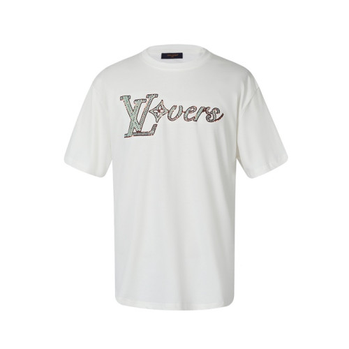 루이비통 남성 라운드 반팔 티셔츠 - Louis vuitton Mens Round Tshirt - lvc13417x