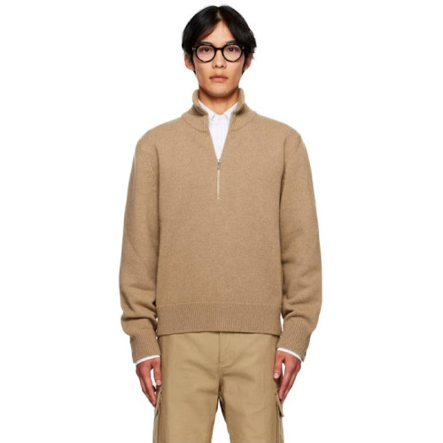 톰브라운 남성 인타르시아 하프 지퍼 스웨터 - Thom Browne Mens Intarsia Half-Zip Sweater - thc13431x