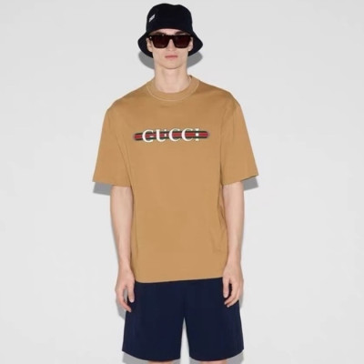 구찌 남성 라운드 반팔티 - Gucci Mens Round Tshirt - guc13490x