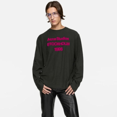아크네 남성 라운드 긴팔티 - Acne Mens Round Tshirt - anc13522x