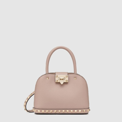 발렌티노 여성 가라바니 락스터드 가죽 스몰 핸드백 - Valentino Womens Garavani Rockstud Leather Small Handbag - vab13427x
