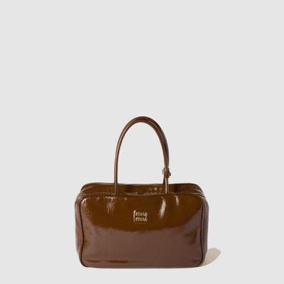 미우미우 여성 나플락 페이턴트 가죽 보 백 - Miumiu Womens Naflac Patent Leather Bow Bag - mib13444x