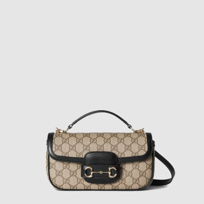 구찌 여성 홀스빗 스몰 탑 핸들백 - Gucci Womens Horsebit Small Top Handle Bag - gub13462x