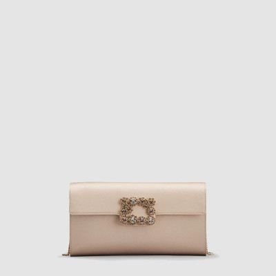로저비비에 여성 플라워 스트라스 버클 클러치 - Roger Vivier Womens Flower Strass Buckle Clutch - rob13491x