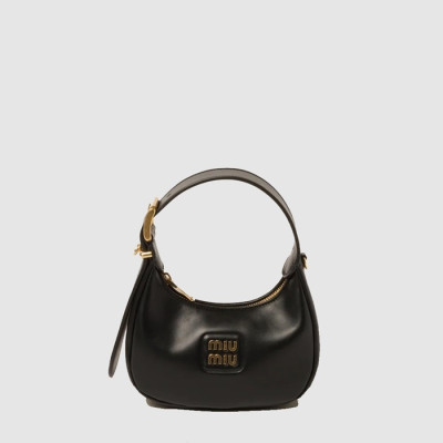 미우미우 여성 가죽 호보백 - Miumiu Womens Leather Hobo Bag - mib13786x
