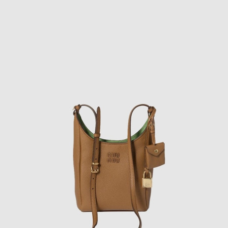 미우미우 여성 가죽 버킷 백 - Miumiu Womens Leather Bucket Bag - mib13923x