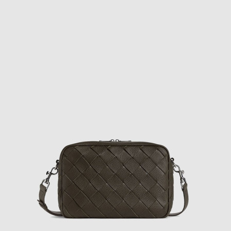 보테가 베네타 남성 미디엄 인트레치아토 카메라 백 - Bottega veneta Mens Medium Intrecciato Camera Bag - bvb14178x