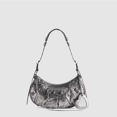 발렌시아가 여성 르 카골 스몰 메탈라이즈드 숄더백 - Balenciaga Womens Le Cargol Small Metalized Shoulder Bag - bab14192x