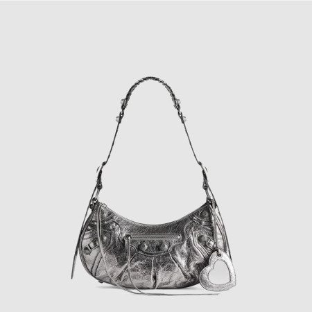 발렌시아가 여성 르 카골 스몰 메탈라이즈드 숄더백 - Balenciaga Womens Le Cargol Small Metalized Shoulder Bag - bab14192x