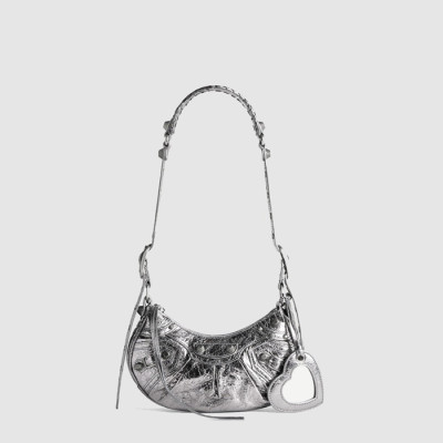 발렌시아가 여성 르 카골 Xs 메탈라이즈드 숄더백 - Balenciaga Womens Le Cargol Xs Metalized Shoulder Bag - bab14193x