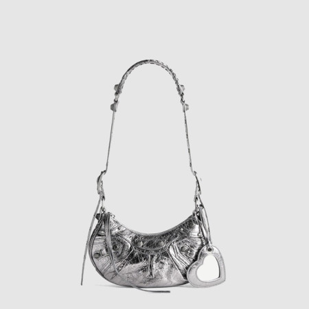 발렌시아가 여성 르 카골 Xs 메탈라이즈드 숄더백 - Balenciaga Womens Le Cargol Xs Metalized Shoulder Bag - bab14193x