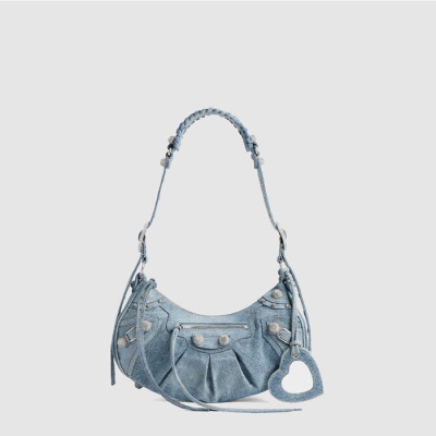 발렌시아가 여성 르 카골 스몰 라인스톤 숄더백 - Balenciaga Womens Le Cargol Small Rhinestone Shoulder Bag - bab14194x
