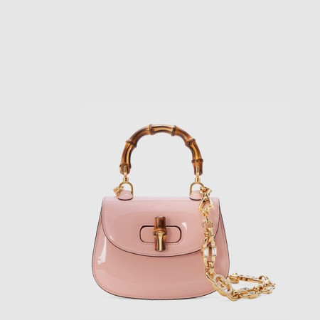 구찌 여성 뱀부 1947 미니 탑 핸들백 - Gucci Womens Bamboo 1947 Mini Top Handle Bag - gub14221x