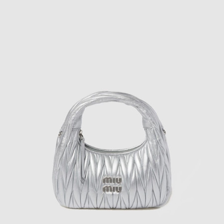 미우미우 여성 완더 마테라쎄 호보 백 - Miumiu Womens Wander Matelasse Hobo Bag - mib14258x