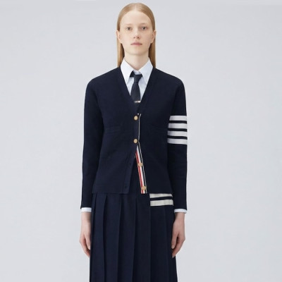 톰브라운 여성 밀라노클래식 가디건 - Thom Browne Womens Milano Classic Cardigan - thc13526x