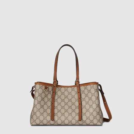 구찌 여성 GG 엠블럼 미디엄 토트백 - Gucci Womens GG Emblem Medium Tote Bag - gub14279x