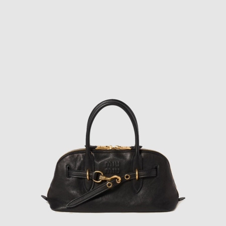 미우미우 여성 아방뛰르 나파 가죽 탑 핸들 백 - Miumiu Womens Avanture Nappa Leather Top Handle Bag - mib14301x