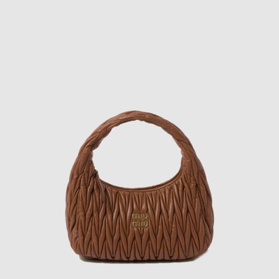 미우미우 여성 완더 마테라쎄 호보 백 - Miumiu Womens Wander Matelasse Hobo Bag - mib14309x